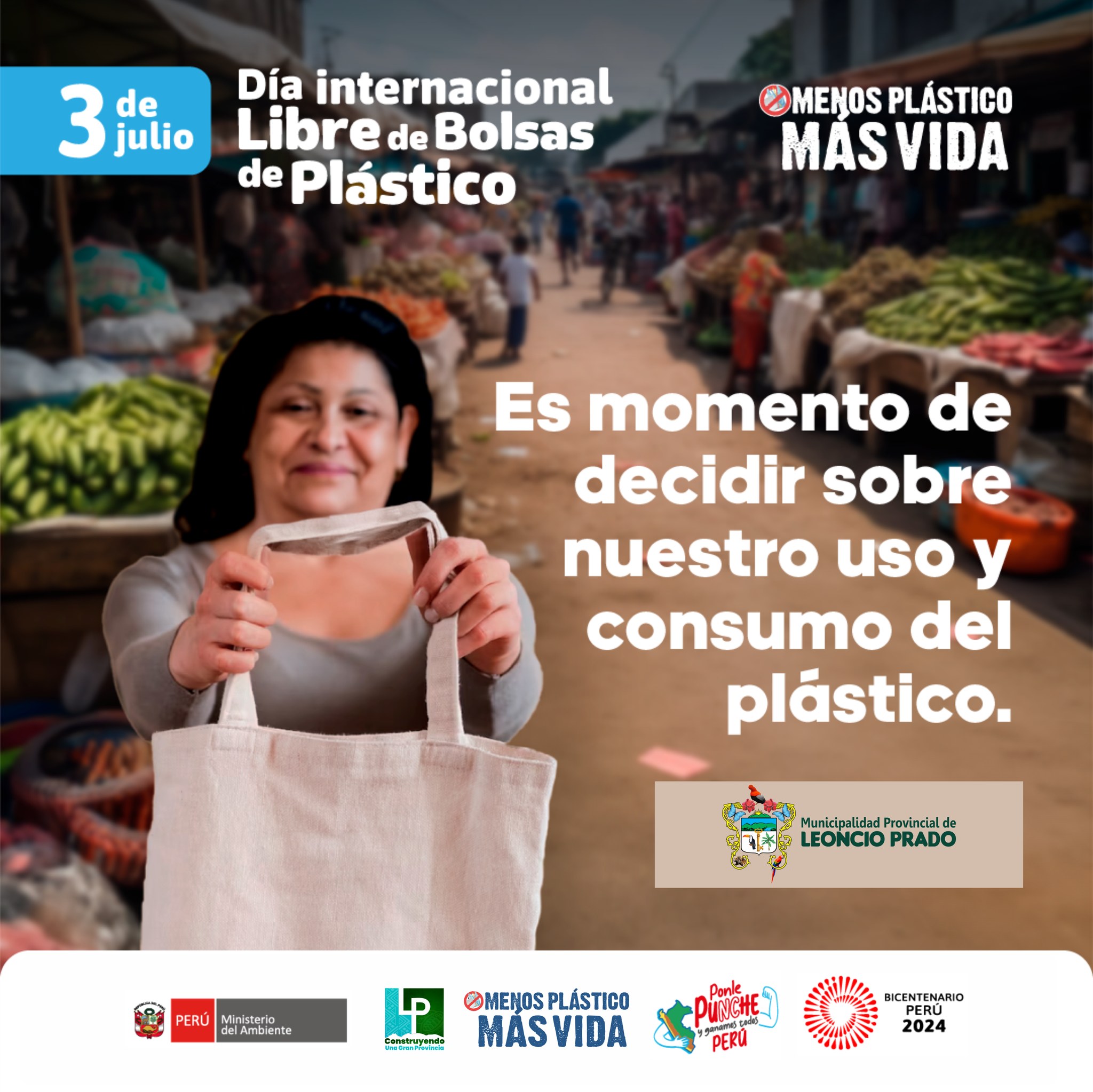 ¡CAMPAÑA MENOS PLÁSTICO, MÁS VIDA!