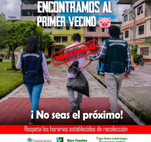 ¡PRIMER VECINO COCHINO,¡NO SEAS EL PRÓXIMO!