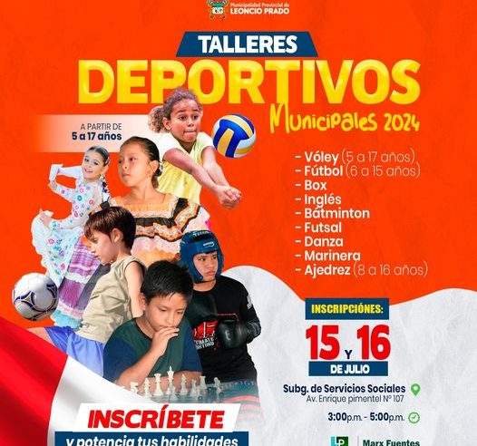 «TALLERES DEPORTIVOS MUNICIPALES 2024»
