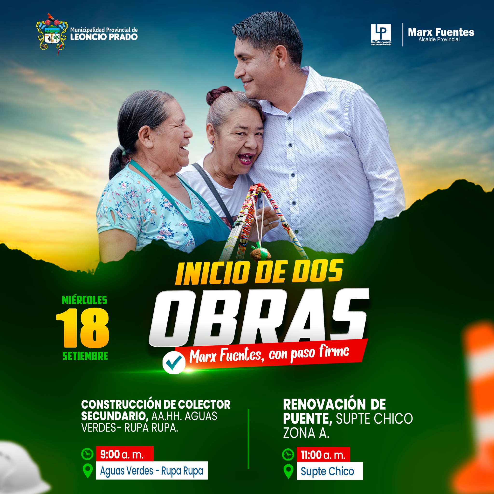 «SEGUIMOS CONTRIBUYENDO CON MAS OBRAS»
