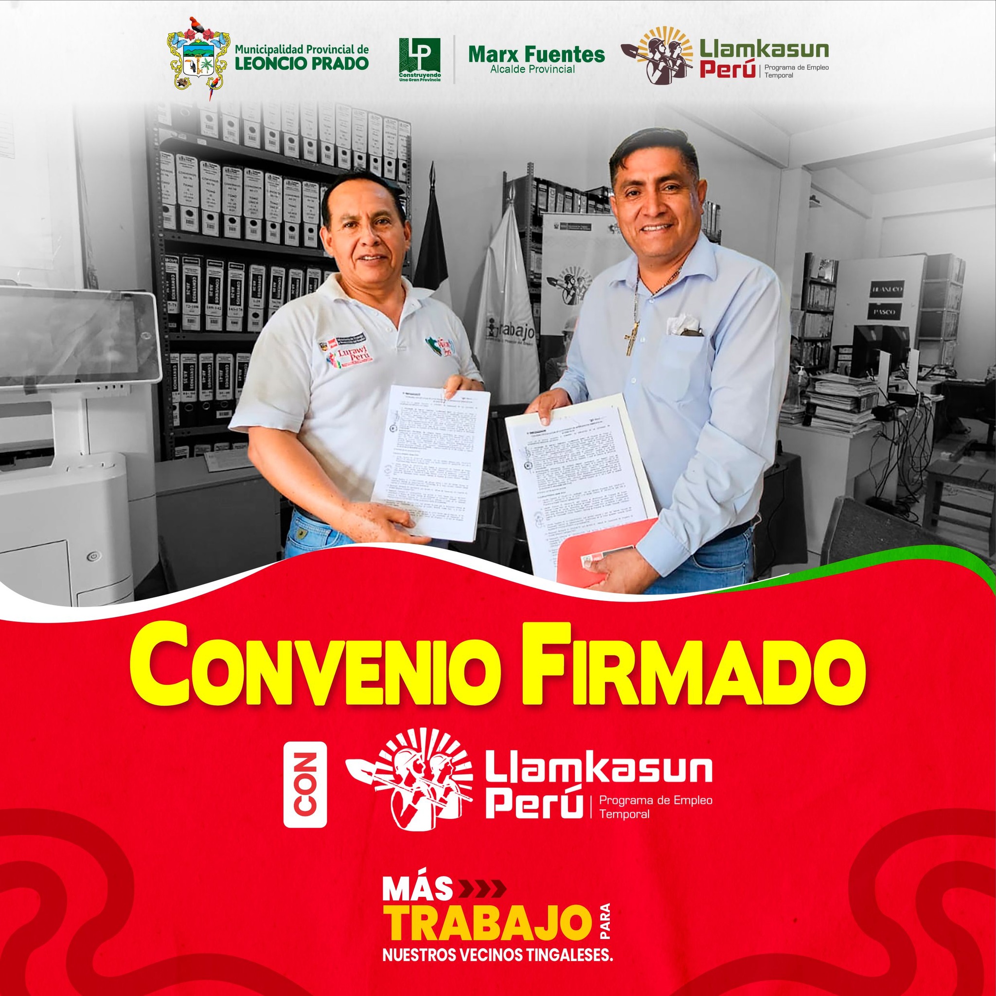 ¡CONVENIO FIRMADO CON LLAMKASUN PERÚ!
