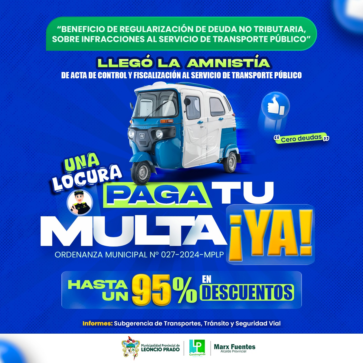 «𝐀𝐭𝐞𝐧𝐜𝐢ó𝐧 C𝐨𝐧𝐝𝐮𝐜𝐭𝐨𝐫𝐞𝐬 𝐑𝐞𝐠𝐮𝐥𝐚𝐫𝐢𝐳𝐚 T𝐮𝐬 D𝐞𝐮𝐝𝐚𝐬 𝐝𝐞 F𝐨𝐫𝐦𝐚 Fá𝐜𝐢𝐥 𝐲 Rá𝐩𝐢𝐝𝐚»