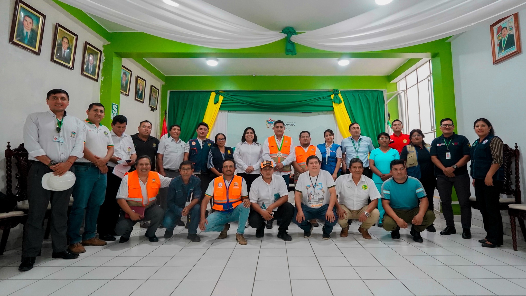 «Sesión extraordinaria de la plataforma provincial de Defensa Civil de Leoncio Prado»