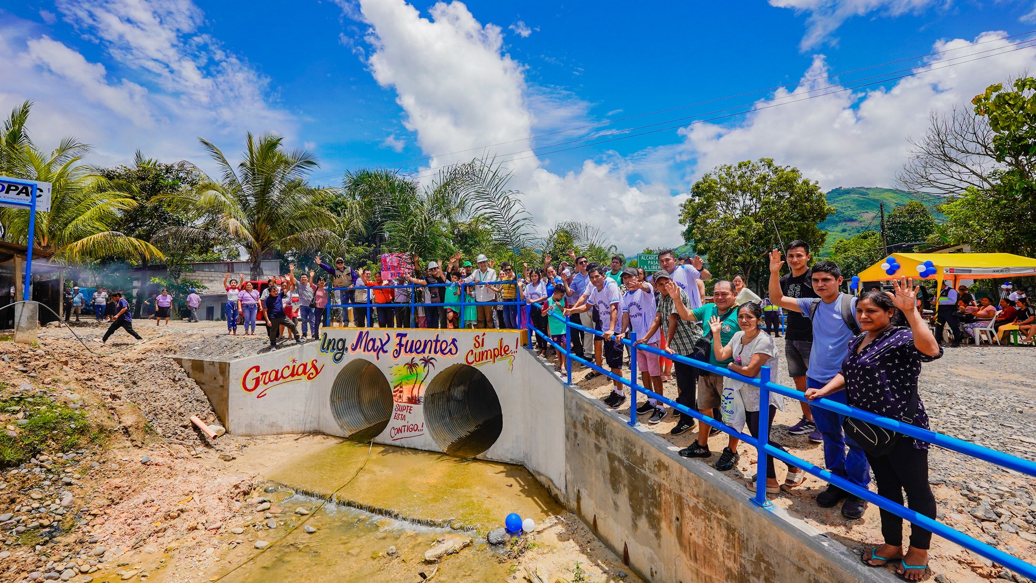 Inauguración de la Alcantarilla en el Pasaje La Libertad: Un Compromiso con el Progreso de Supte San Jorge