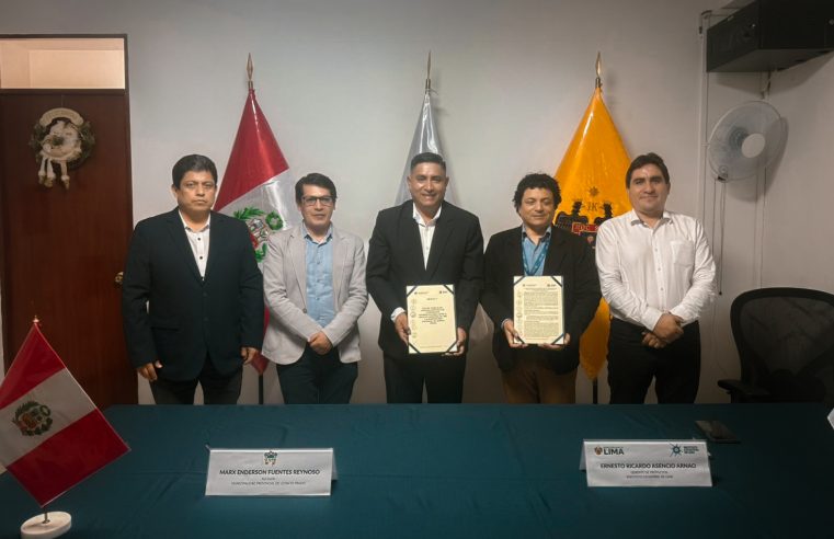 FIRMAMOS CONVENIO CON EL INSTITUTO CATASTRAL DE LIMA