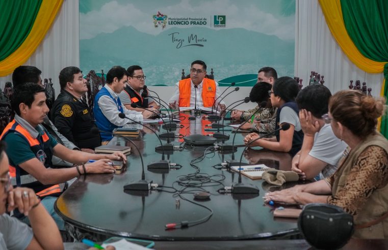 EN SESIÓN EXTRAORDINARIA PLATAFORMA DE DEFENSA CIVIL DE LEONCIO PRADO PRESENTAN REPORTE DE EMERGENCIAS 2026